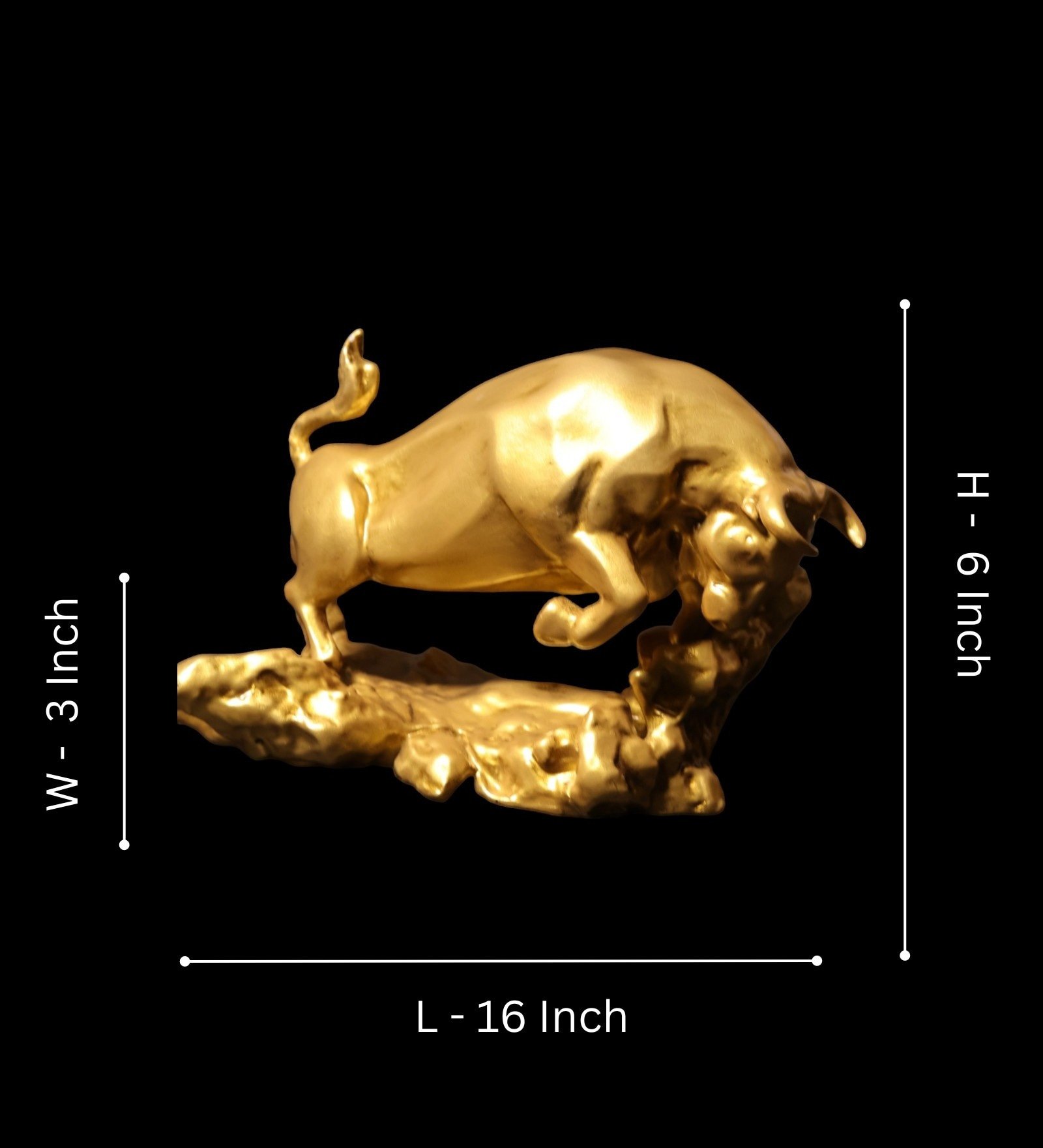 Bronze Marbel and Resin Charging Bull